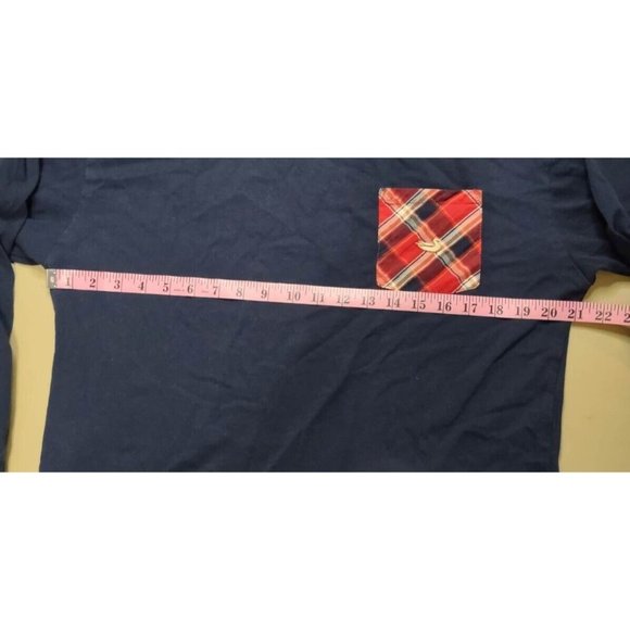 Southern Marsh Womens long sleeve Navy/Red plaid pocket SZ S - Picture 6 of 7